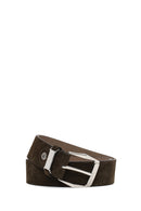 Male Green Suede Belt | Derimod