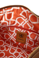 Woman Camel Suede Shoulder Bag | Derimod