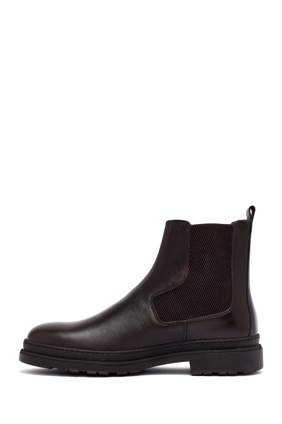 Male Brown Leather Chelsea Boots