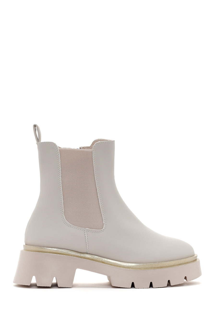 Women's Beige Thick Soled Chelsea Boots 23WFE4017MT | Derimod
