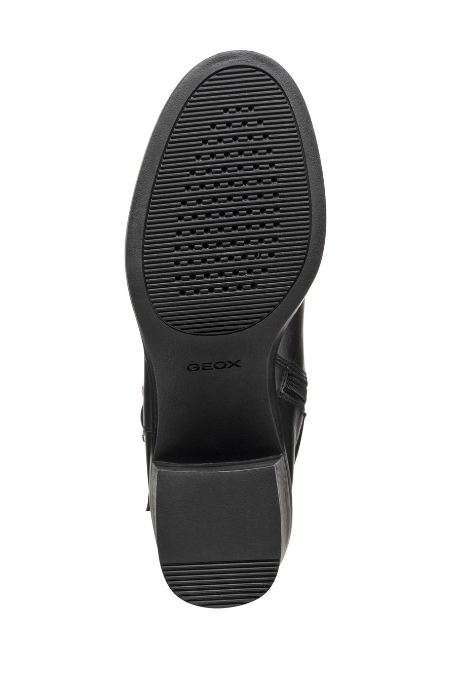 Geox Women Black D Serılda 60 B - Smo.Lea Zippered Heel Leather Boot