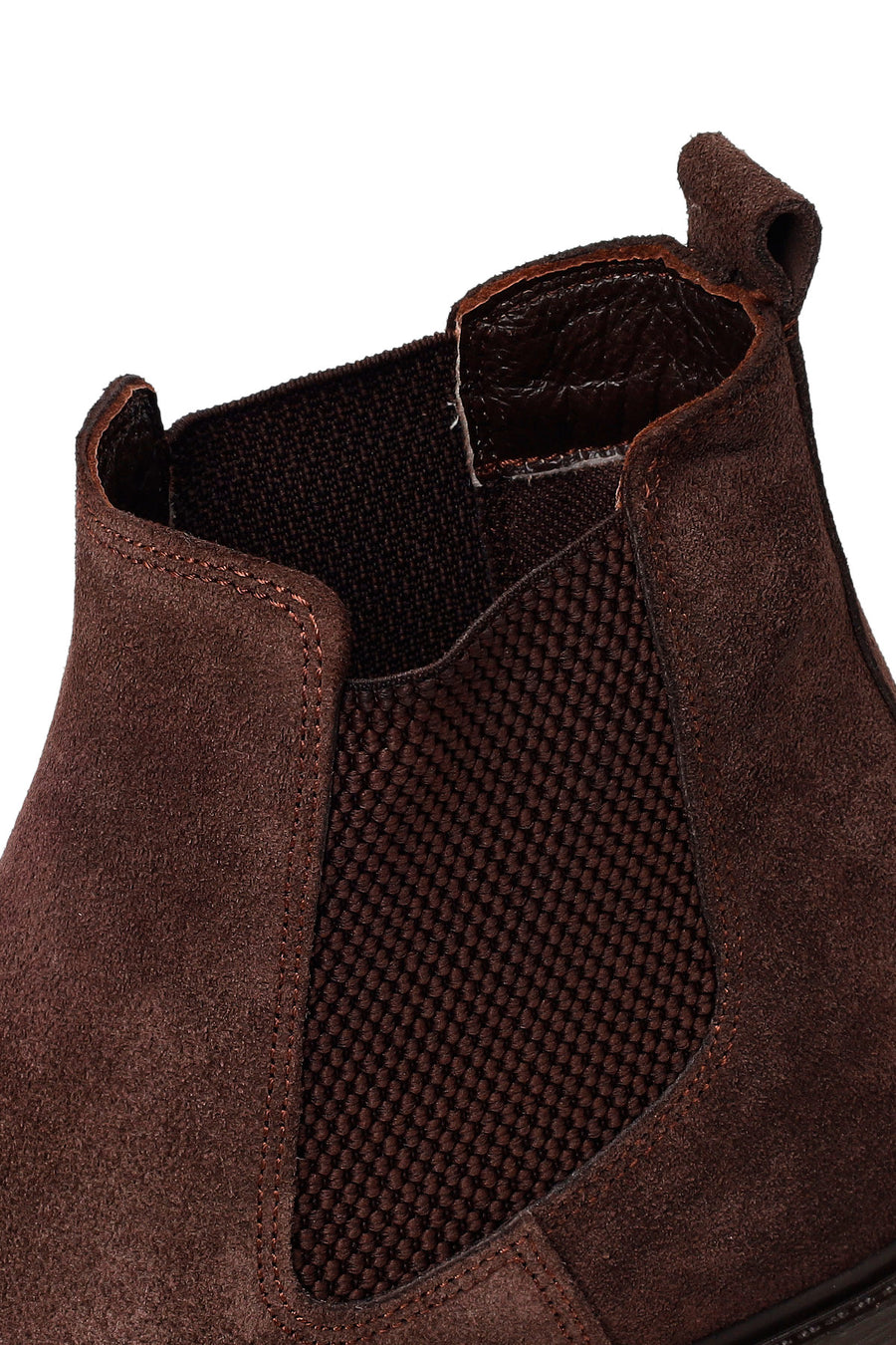 Male Brown Suede Chelsea Boots