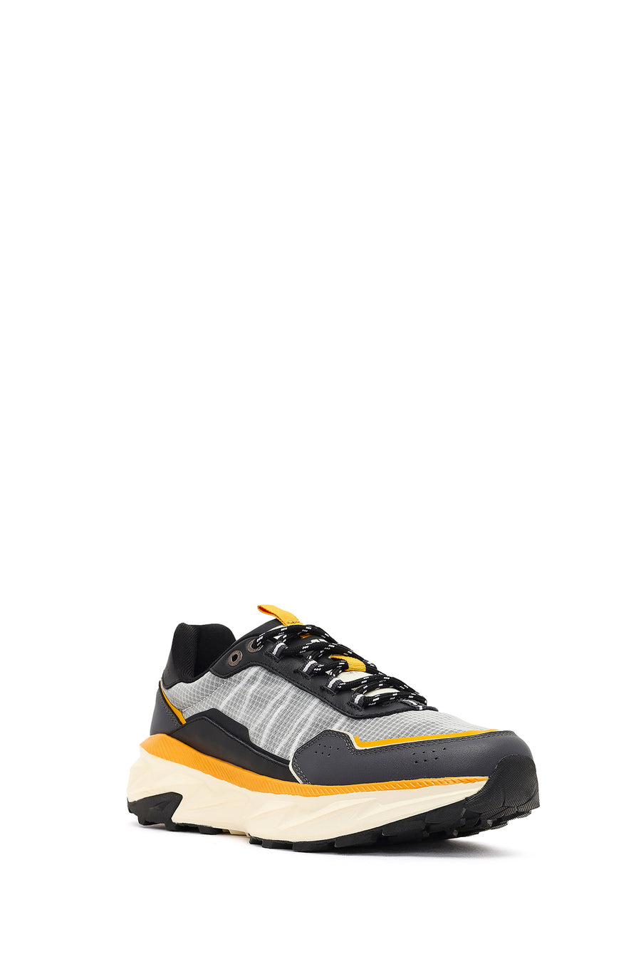 Derimod Studio Men's Black Lace-Up Thick-Soled Sneaker