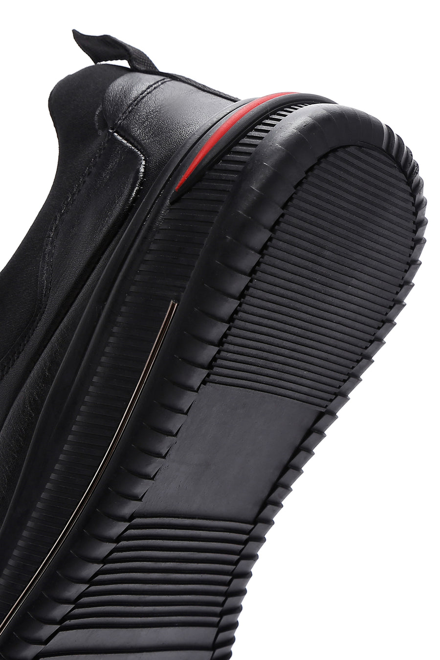 Erkek Siyah Deri Sneaker