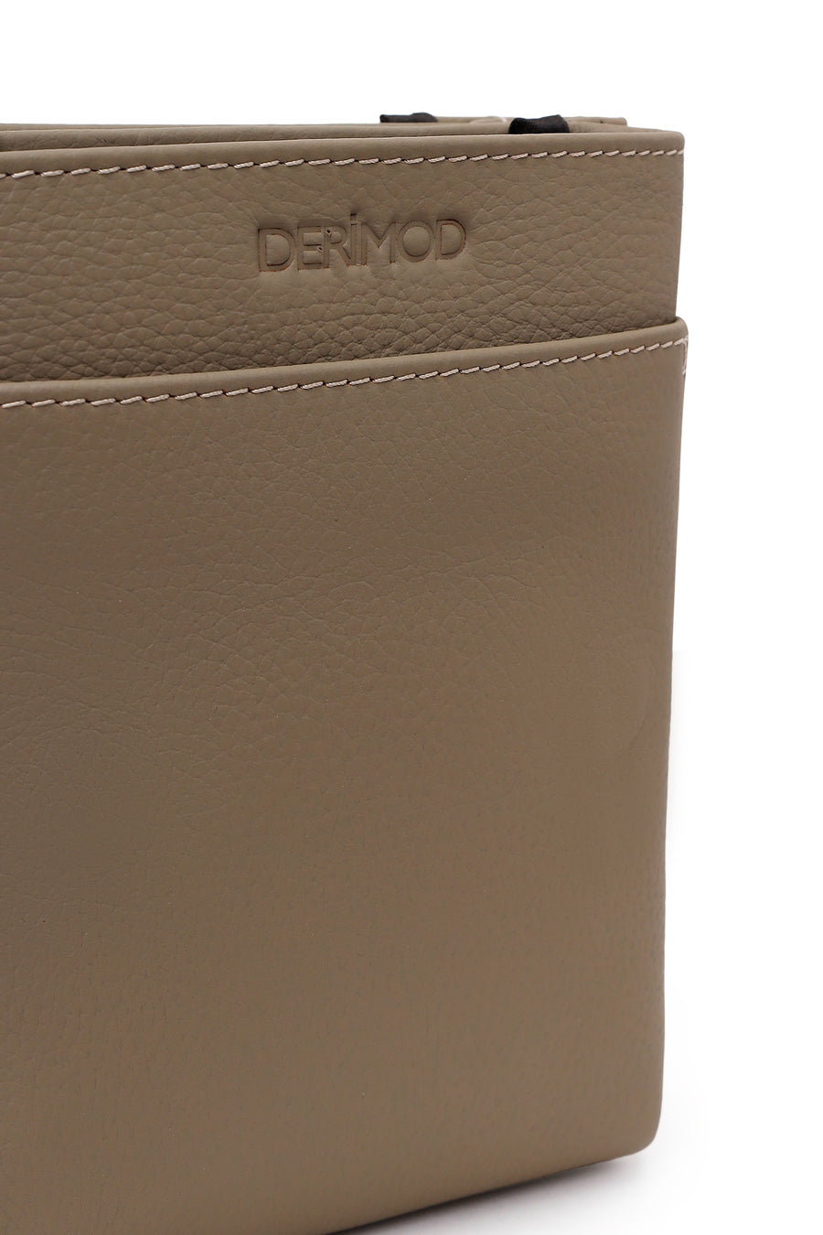 Male Mink Long-Strap Leather Messenger Bag