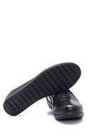 Women's Black Leather Comfort Loafer | Derimod