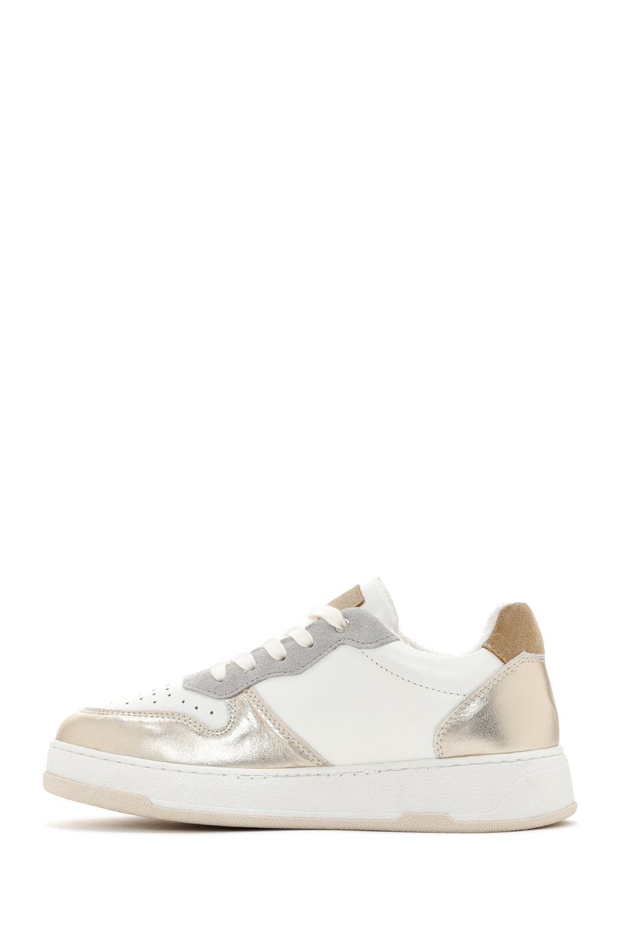 Women's Gold Leather Sneaker