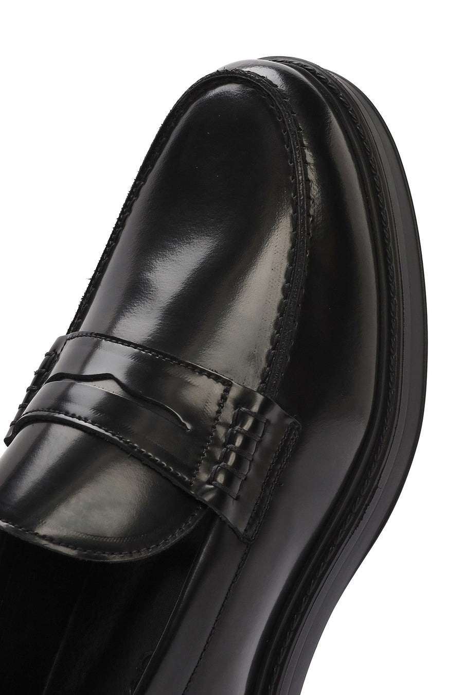 Erkek Siyah Deri Loafer
