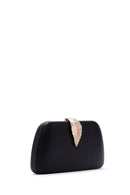 Woman Black Long Chain Strap Evening Mini Clutch Bag | Derimod
