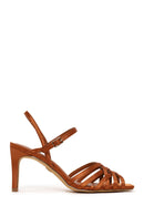 Woman Bronze Ankle-Buckle Thin-Heeled Sandal | Derimod