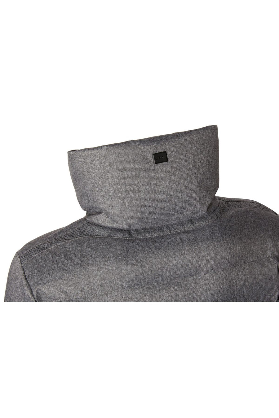 Geox Women's Gray Ilde Long Coat with Fur Inside