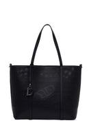 Woman Black Long-Strap Printed Shoulder Bag | Derimod