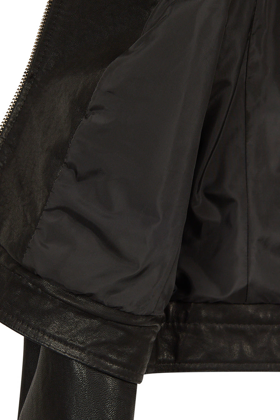 Smart Woman Black Short Leather Jacket