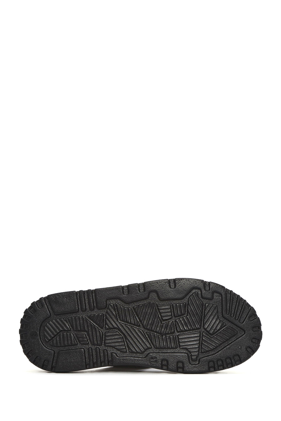 
Women's Anthracite Thick Sole Metallic Leather Slippers

