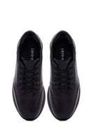 Kadın Siyah Bağcıklı Kalın Tabanlı Deri Sneaker | Derimod
