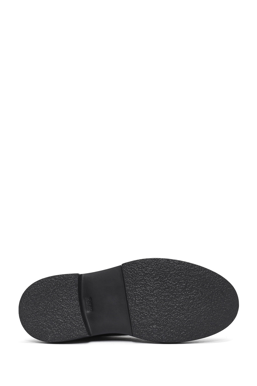 Male Black Thick-Soled Leather Chelsea Boots