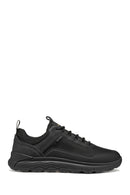 Geox Men Black U Spherica 4X4 B Abx A - Text+ Lace-Up Thick-Soled Fabric Sneaker | Derimod