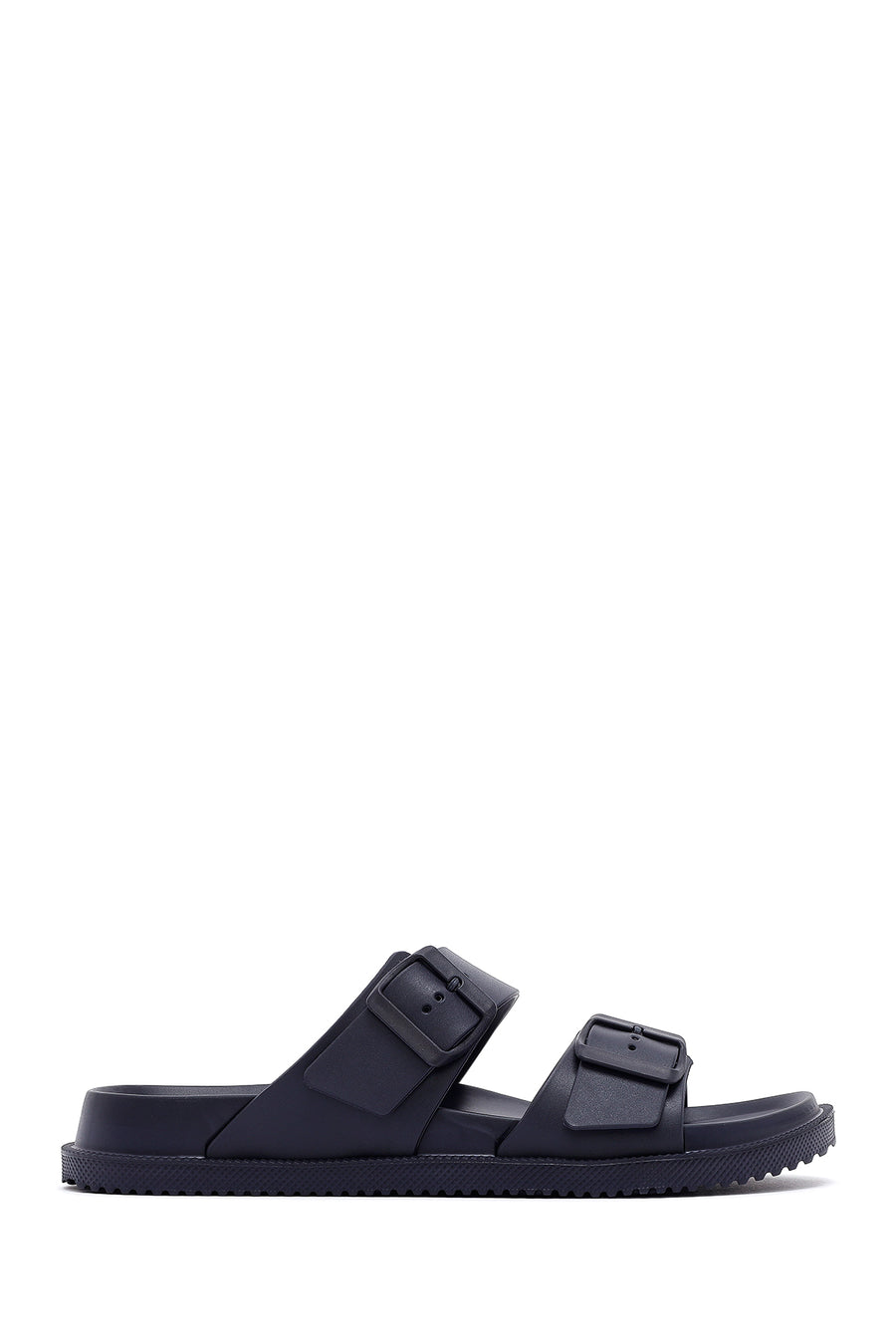 Men's Navy Blue Double Buckle Slippers 26SFD6970PV | Derimod