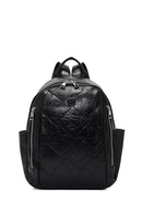 Women's Black Printed Backpack | Derimod