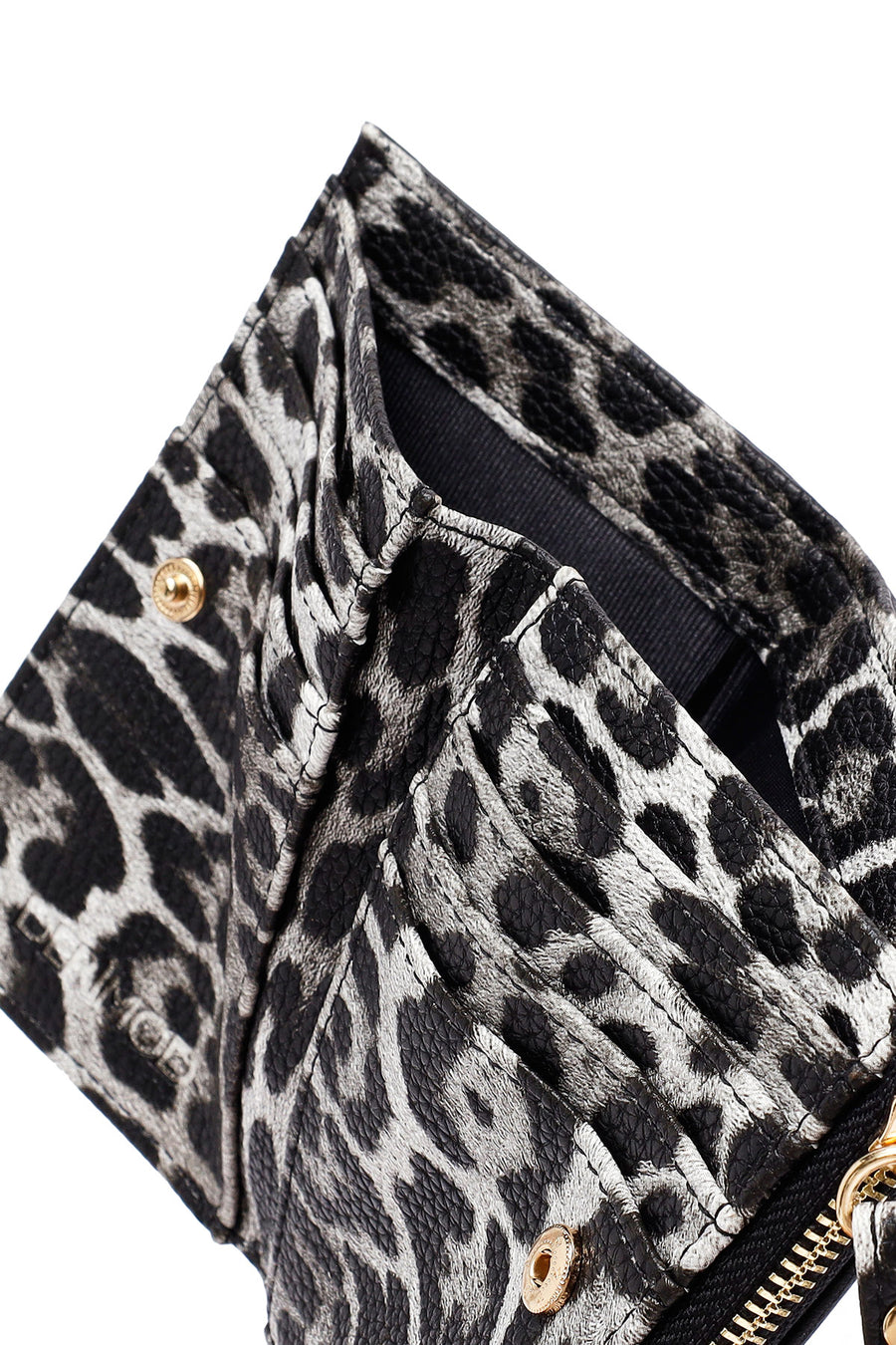 Women's Black Leopard Wallet