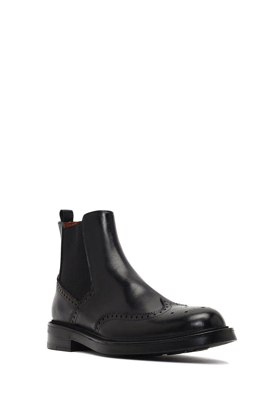 Men's Black Leather Chelsea Boot