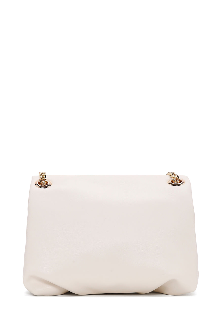 Women's Cream Long Strap Shoulder Bag