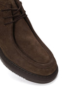 Male Mink Lace-Up Thick-Soled Suede Casual Boots | Derimod