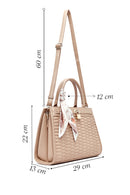 Women's Cream Long Strap Quilted Handbag | Derimod