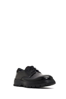 Men's Black Lace-Up Thick-Soled Leather Casual Shoe | Derimod