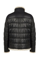Zermatt Male Black Mandarin Collar Teddy Jacket | Derimod