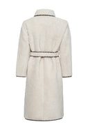 Montblanc Women's White Teddy Coat | Derimod
