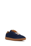 Derimod Studio Women's Navy Blue Lace-up Suede Sneaker | Derimod