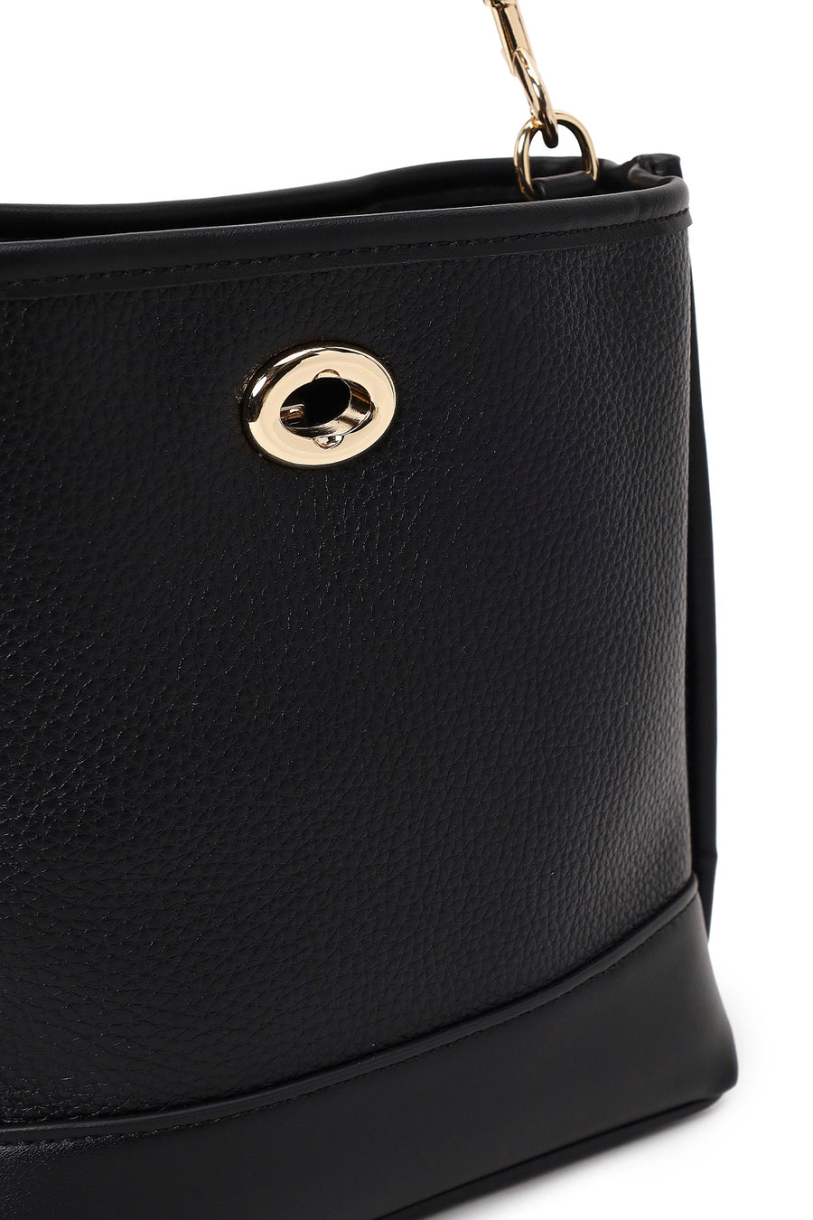 Woman Black Long-Strap Shoulder Bag