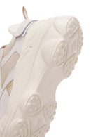 Women's Beige Lace-Up Chunky Sole Sneakers | Derimod
