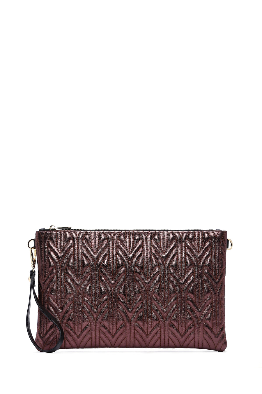 Women's Copper Quilted Portfolio Bag