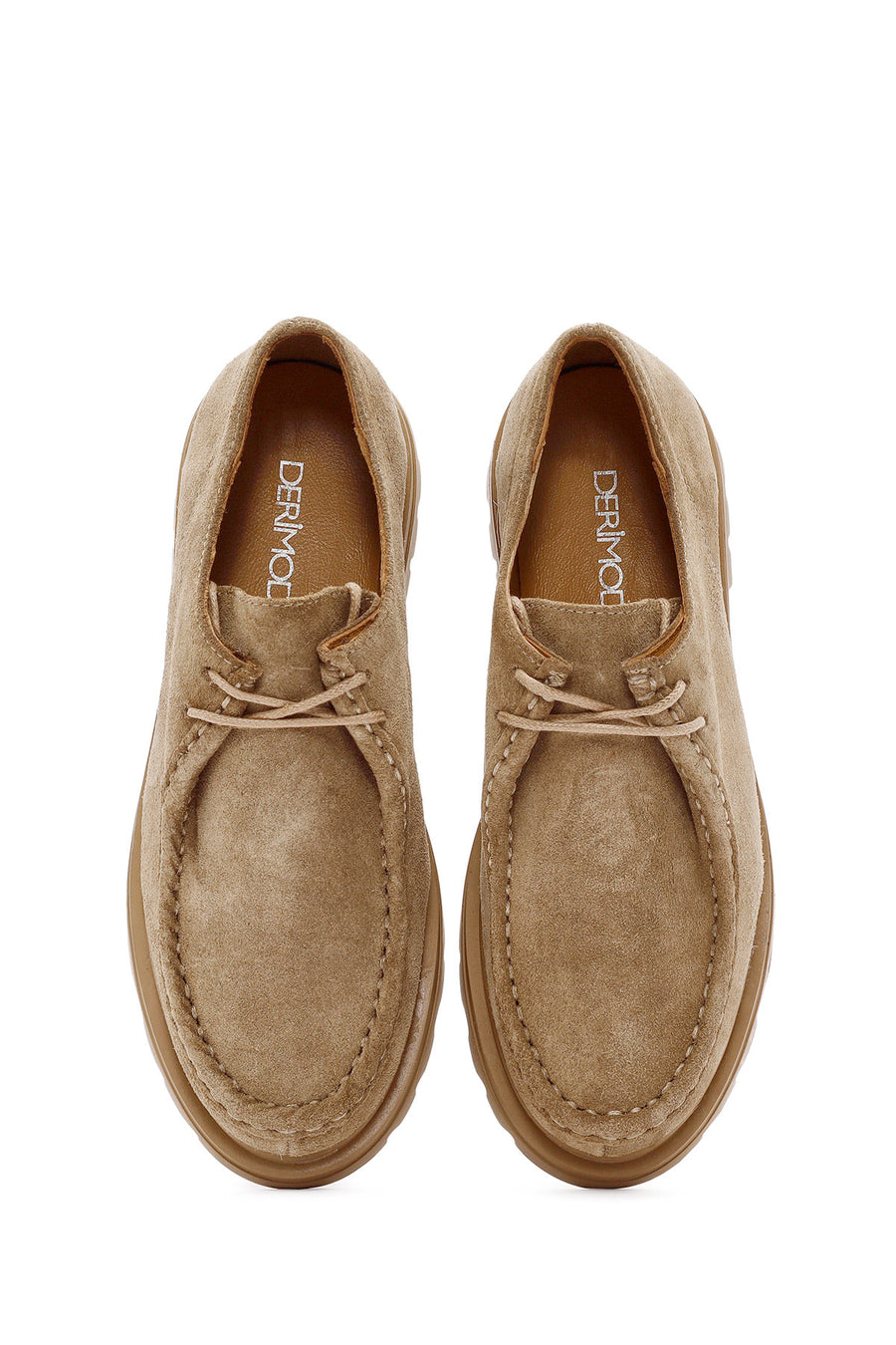 Women's Mink Lace-Up Suede Leather Masculine Shoes
