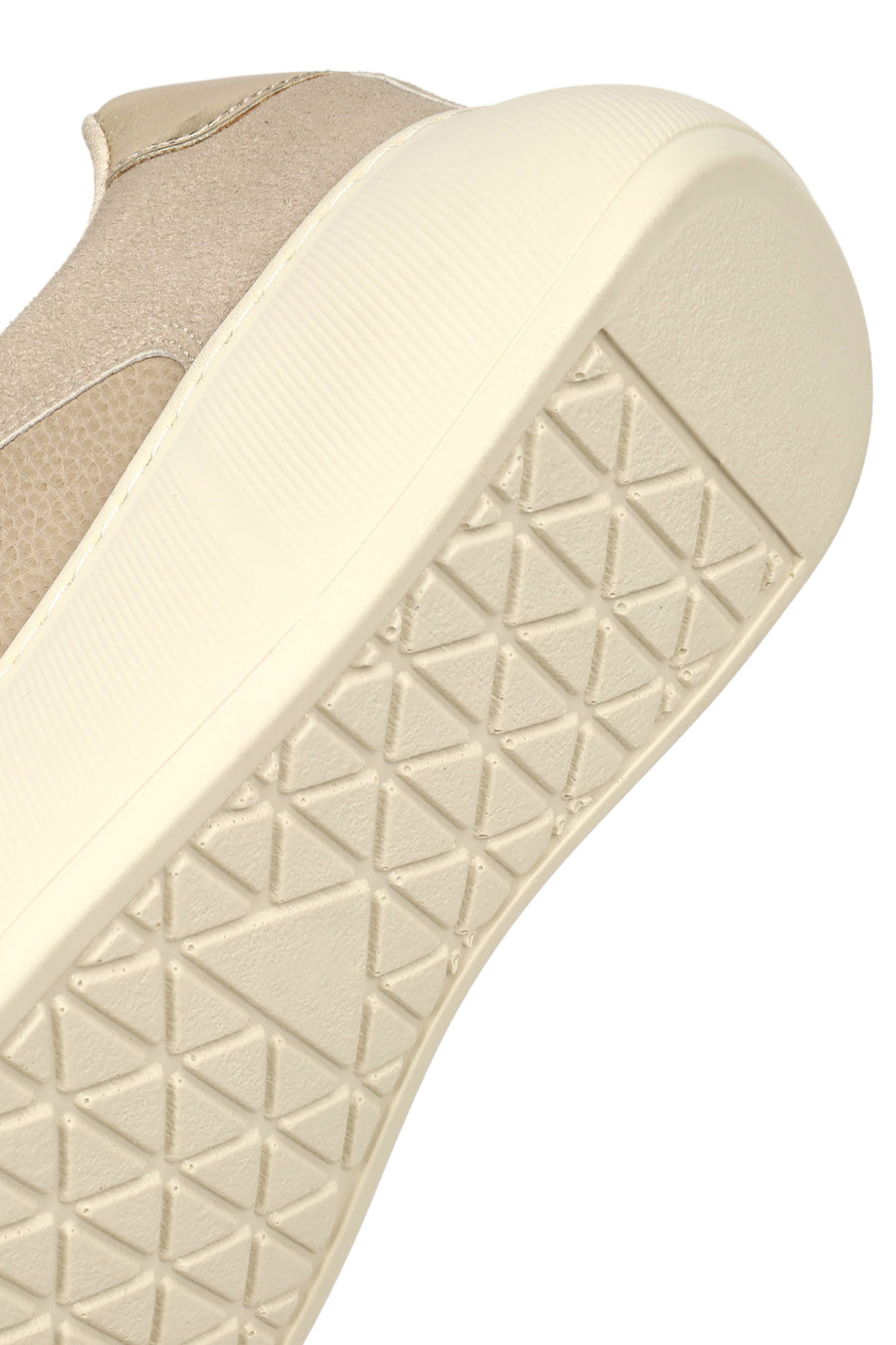 Women's Taupe Lace-Up Thick-Soled Sneaker