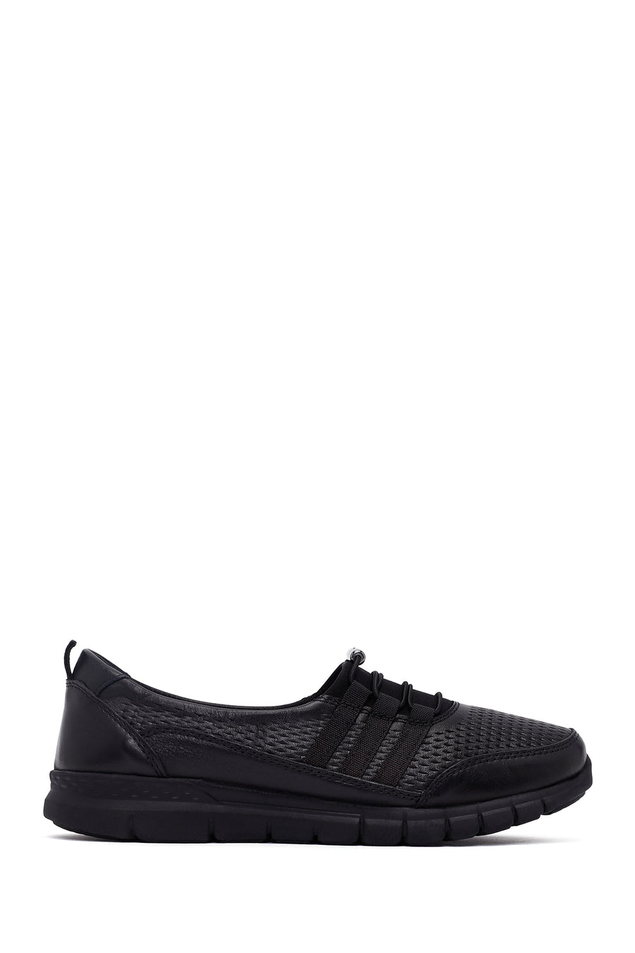 Kadın Siyah Deri Comfort Loafer AF460011DV | Derimod