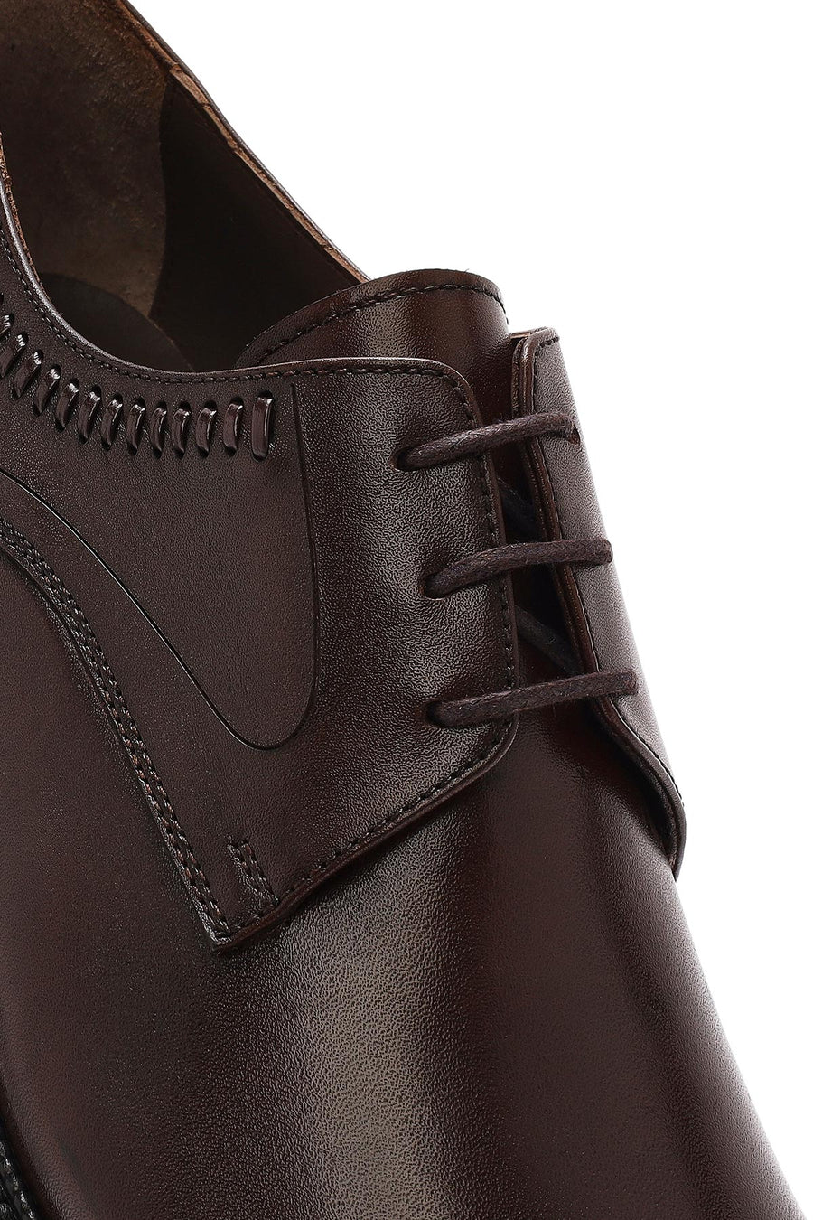 Men's Brown Laced Leather Classic Shoes