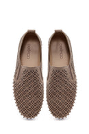Women's Mink Pattern Fabric Comfort Shoes | Derimod