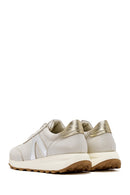 Women's Beige Lace-up Leather Sneaker | Derimod