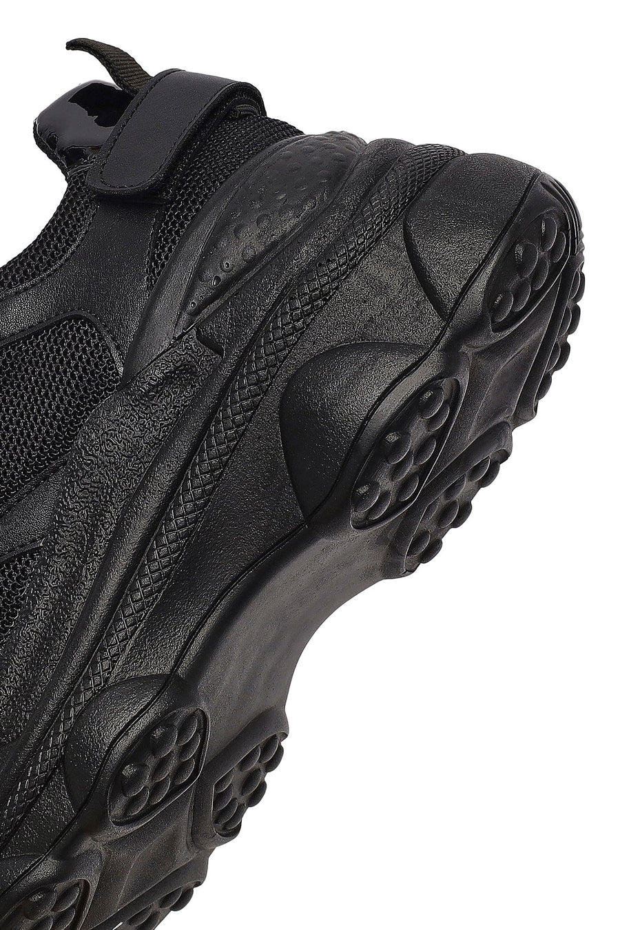 Kadın Siyah Bağcıklı Kalın Tabanlı Sneaker