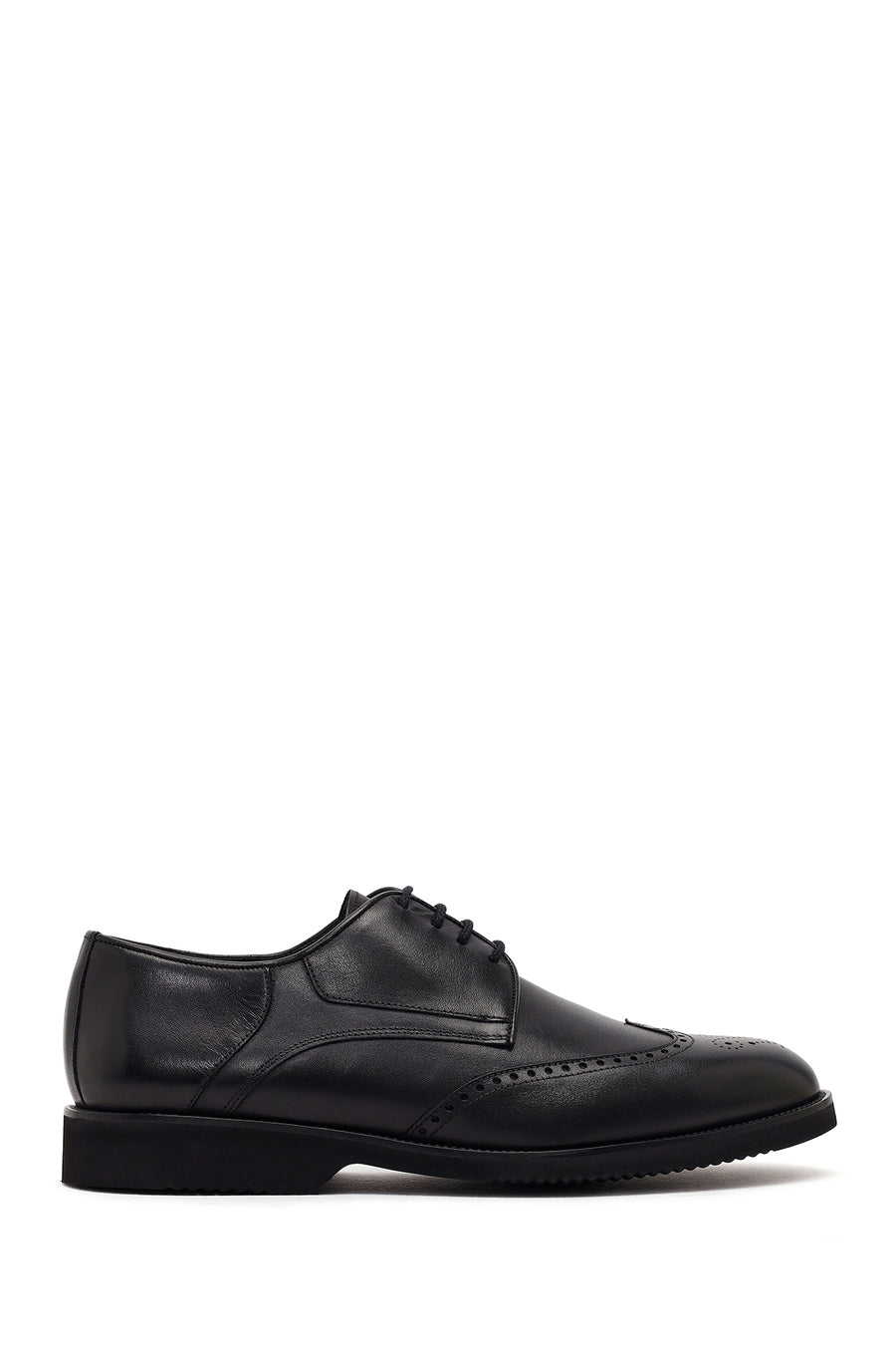 Men's Black Lace-up Leather Casual Shoes 26SFD670518 | Derimod