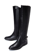 Women's Black Zipper Buckle Detail Boots | Derimod