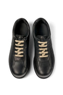 Camper Black Women's Pelotas Ariel Leather Sports Shoes | Derimod