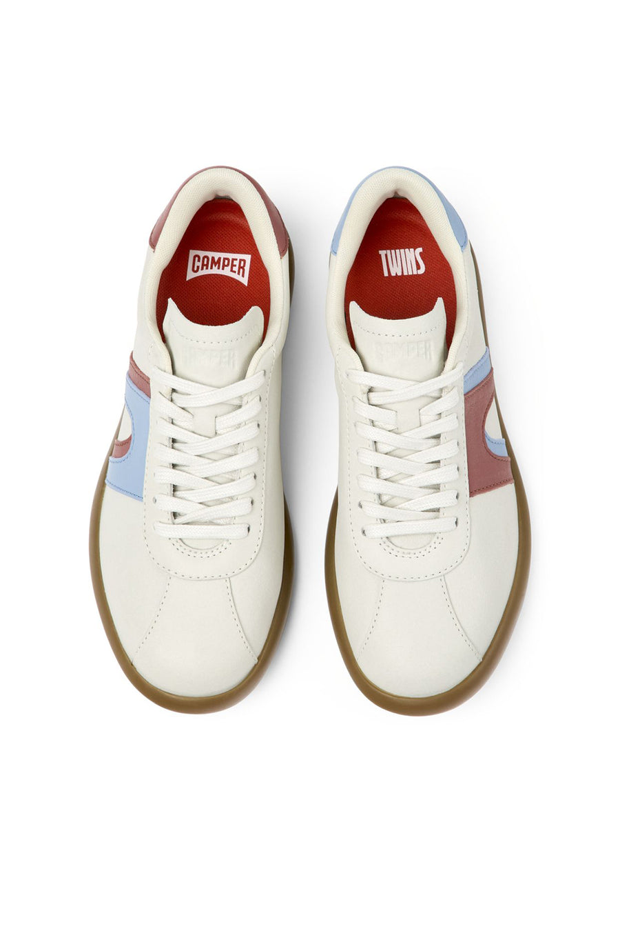 Camper Women's White Pelotas Soller Lace-Up Leather Sneaker