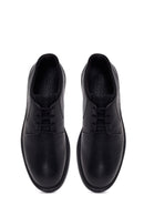 Male Black Lace-Up Leather Casual Shoes | Derimod