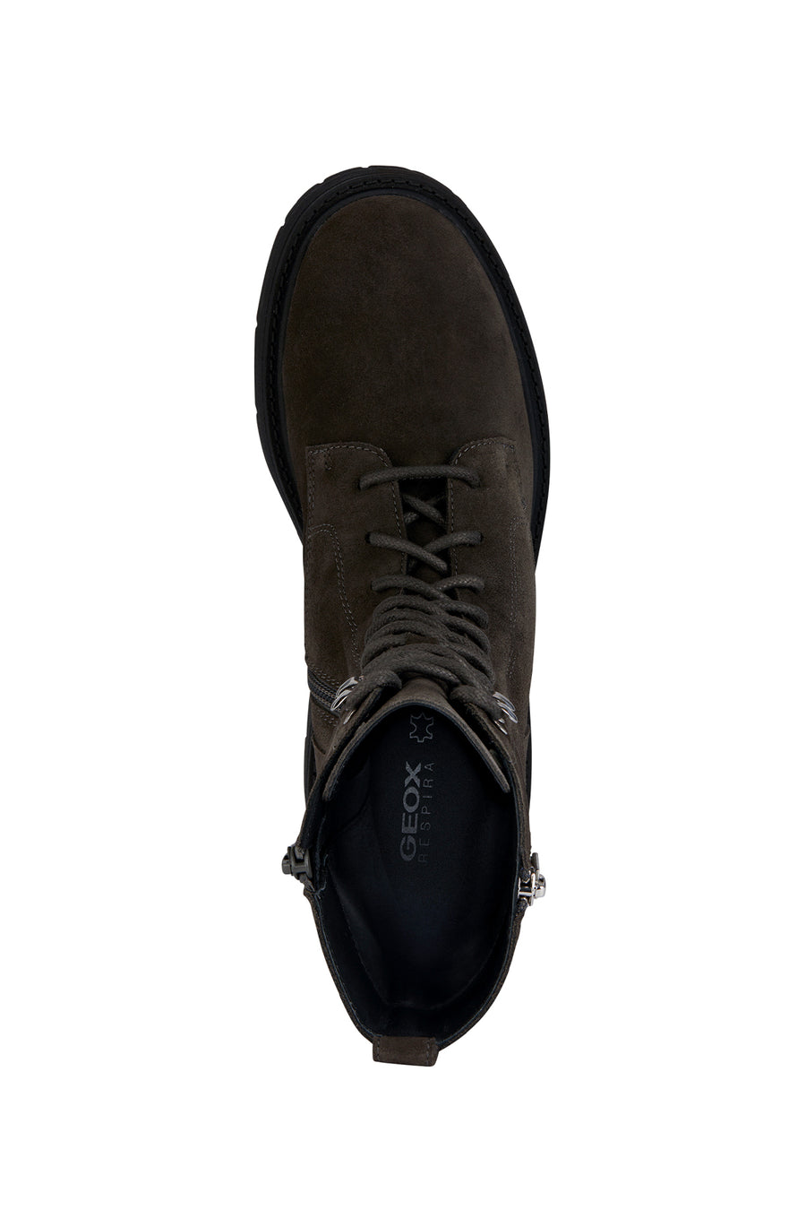 Geox Women's Anthracite Spherica Ec7 Suede Leather Boots