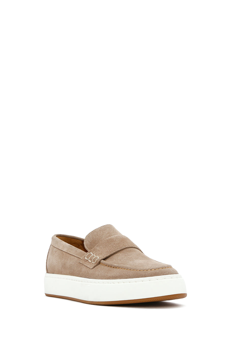 Men's Beige Leather Loafer