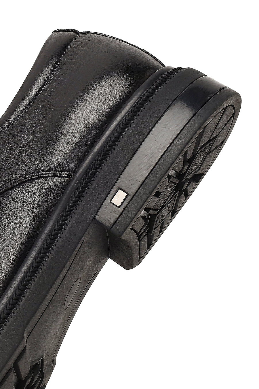 Men's Black Lace-Up Leather Classic Shoe